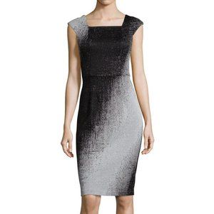 Yoana Baraschi Dresses Grey Ombre Sheath Dress 4